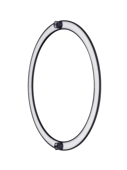 Nova Luce LED Wandleuchte Lyb 32W warmweiss 3000K Schwarz Aluminium Ø50cm 9980577