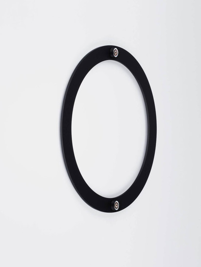 Nova Luce LED Wandleuchte Lyb 27W warmweiss 3000K Schwarz Aluminium Ø40cm 9980578