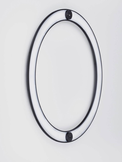 Nova Luce LED Wandleuchte Lyb 27W warmweiss 3000K Schwarz Aluminium Ø40cm 9980578