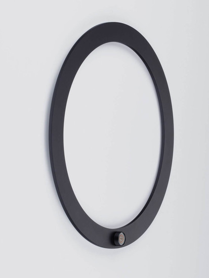 Nova Luce LED Wandleuchte Lyb 27W warmweiss 3000K Schwarz Aluminium Ø40cm 9980579