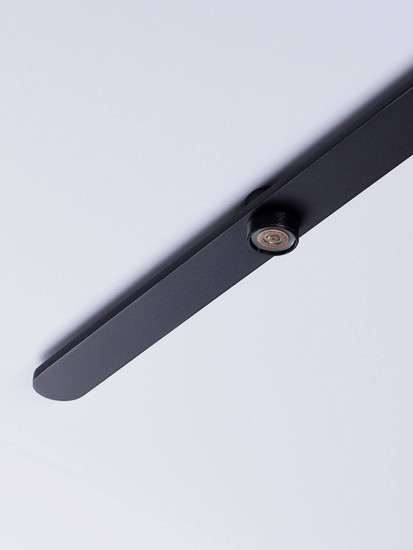 Nova Luce LED Wandleuchte Lyb 19W warmweiss 3000K Schwarz Aluminium 85x4cm 9980582