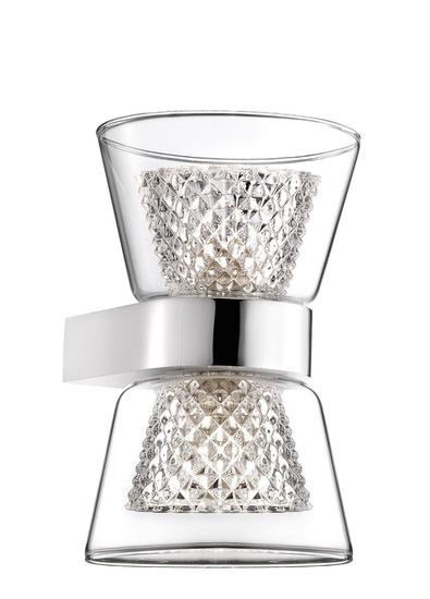 Nova Luce BOCCALE Wandleuchte G9 2-fach Chrom 12x12,6x18cm dimmbar 1300301312