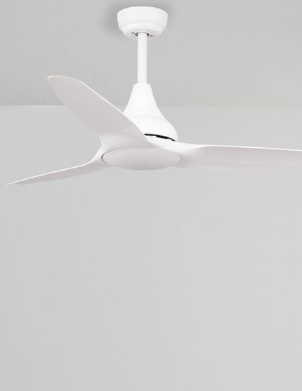 Nova Luce SAMOA LED Ventilator Weiß 18W Warmweiss 35-48x122cm 5267301