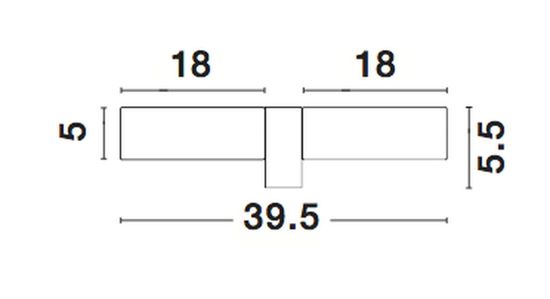 Nova Luce POLO Wandleuchte E14 2-fach Chrom IP44 40x6,5x5cm dimmbar 6310541