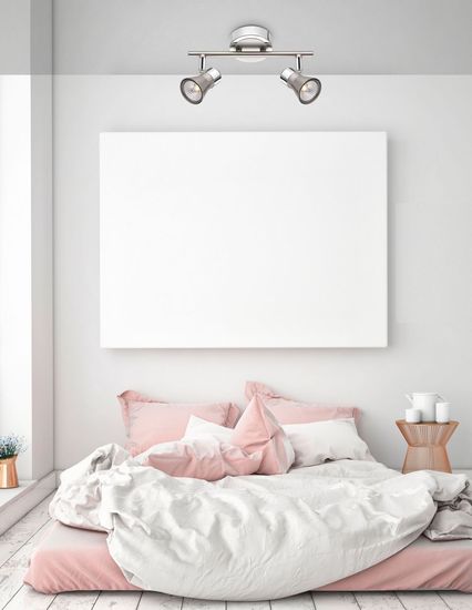 Nova Luce GALERIA Deckenleuchte GU10 2-fach Nickel 25x7,8x16,5cm dimmbar 663002