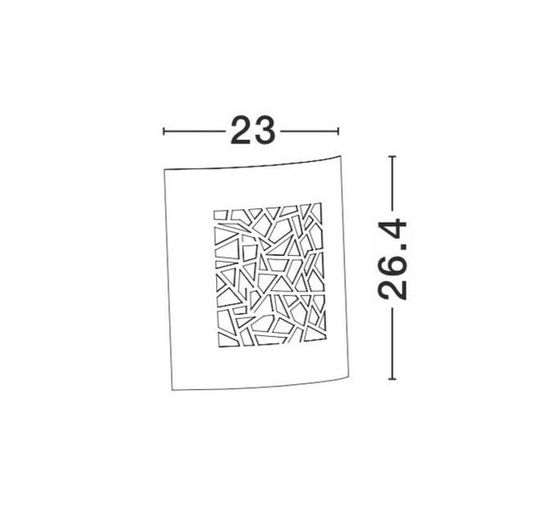 Nova Luce ZENITH Wandleuchte E27 Grau 12W IP44 23x9,5x26,4cm dimmbar 713212