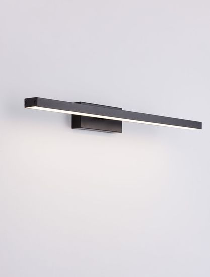 Nova Luce FLAT LED Wandleuchte Schwarz 18W IP44 Warmweiss 63x9x7,5cm 787011