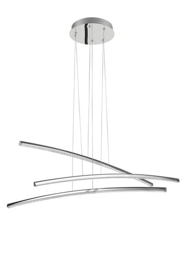 Nova Luce SEVILLE LED Pendelleuchte Chrom 38W Warmweiss 90x120cm 81007601