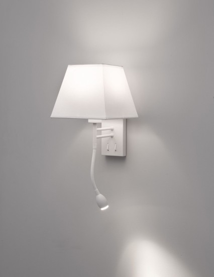 Nova Luce VALENCIA Wandleuchte LED&E27 2-fach Weiß 3W Warmweiss 21x25,5x40cm 8127401