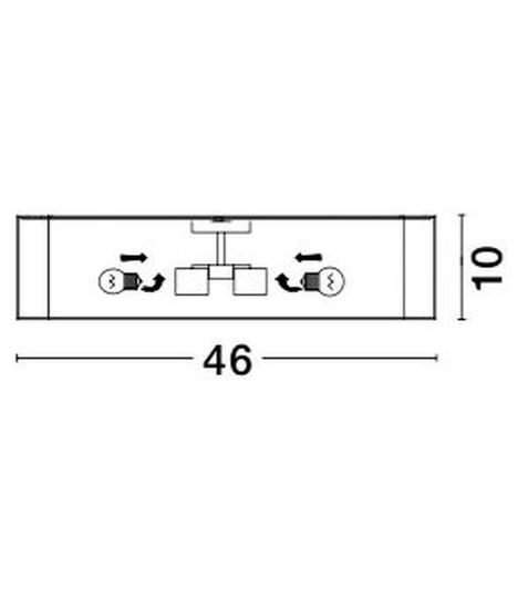 Nova Luce RAGU Deckenleuchte E27 Weiß 46x46x10cm dimmbar 866605