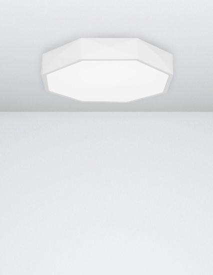 Nova Luce EBEN LED Deckenleuchte Weiß 24W Warmweiss 6x40cm 9001492