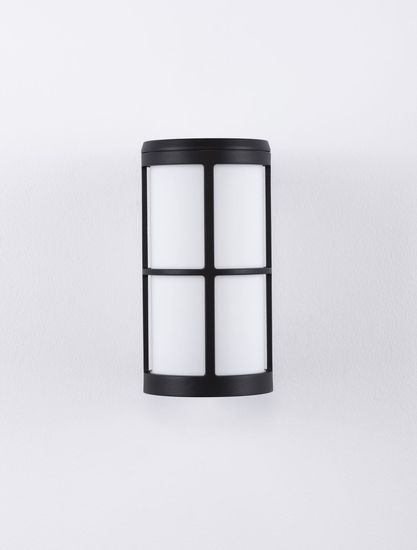 Nova Luce STONE Wandleuchte E27 Schwarz 12W IP54 12x15x23cm 9002851