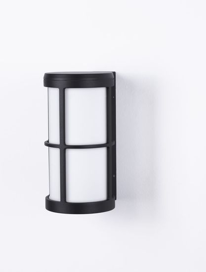 Nova Luce STONE Wandleuchte E27 Schwarz 12W IP54 12x15x23cm 9002851