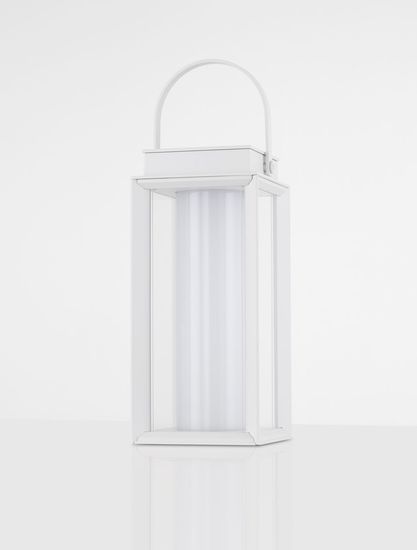 Nova Luce VERHAL LED Dekorative Stehleuchte Weiß 2W IP54 Warmweiss 16x16x47,5cm dimmbar 9002861