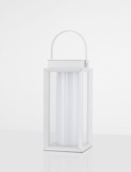 Nova Luce VERHAL LED Dekorative Stehleuchte Weiß 2W IP54 Warmweiss 16x16x47,5cm dimmbar 9002861