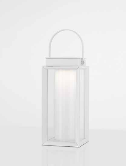 Nova Luce VERHAL LED Dekorative Stehleuchte Weiß 2W IP54 Warmweiss 16x16x47,5cm dimmbar 9002861