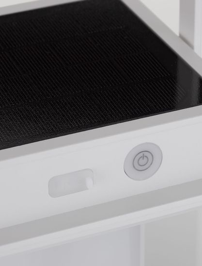 Nova Luce VERHAL LED Dekorative Stehleuchte Weiß 2W IP54 Warmweiss 16x16x47,5cm dimmbar 9002861