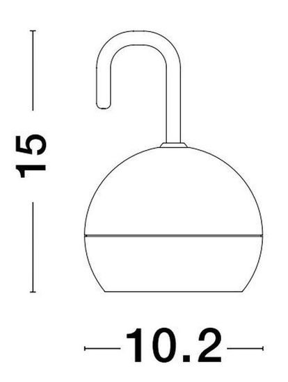 Nova Luce VENEDO LED Hängeleuchte Schwarz 2W IP54 Warmweiss 10,2x10,2x15cm dimmbar 9002865
