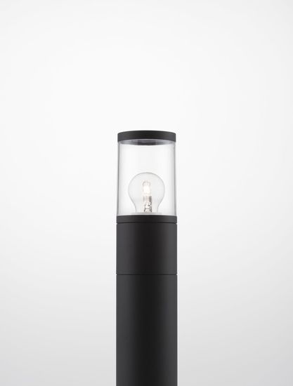 Nova Luce CETERA Pollerleuchte E27 Schwarz 12W IP54 9x9x50cm dimmbar 9002874