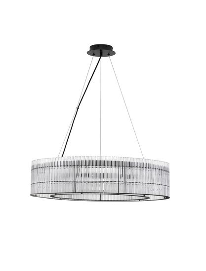 Nova Luce BAROK Pendelleuchte G9 9-fach Schwarz 210x70cm dimmbar 9006056