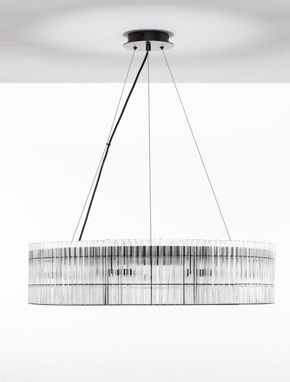 Nova Luce BAROK Pendelleuchte G9 9-fach Schwarz 210x70cm dimmbar 9006056