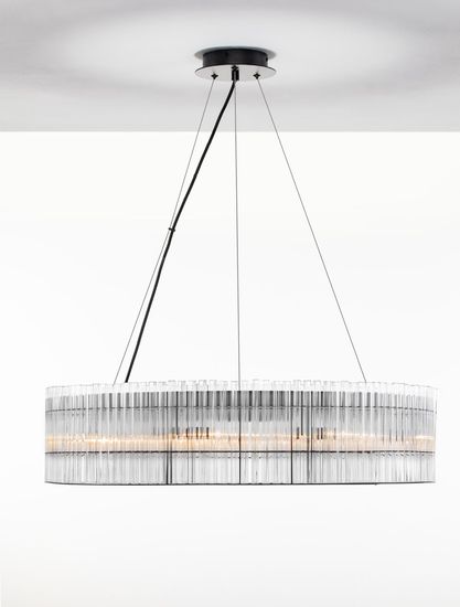 Nova Luce BAROK Pendelleuchte G9 9-fach Schwarz 210x70cm dimmbar 9006056