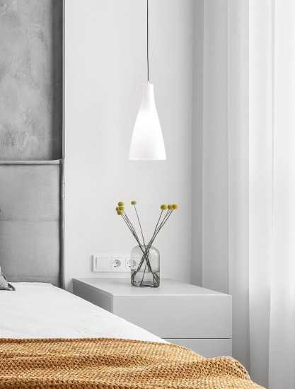 Nova Luce LIVTAR Pendelleuchte E27 Weiß 120x23cm dimmbar 9009232