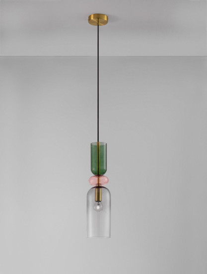 Nova Luce MURANO Pendelleuchte E14 Gold 198x10,8cm dimmbar 9009236