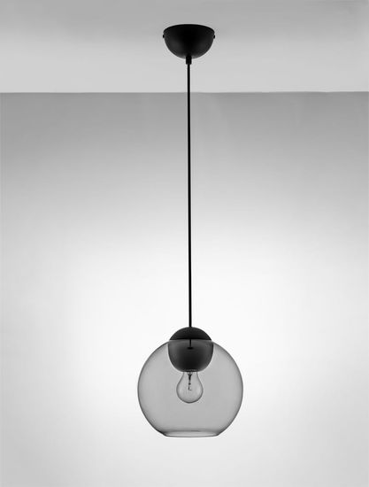 Nova Luce MIDORI Pendelleuchte E27 Schwarz 182,5x24cm dimmbar 9009241