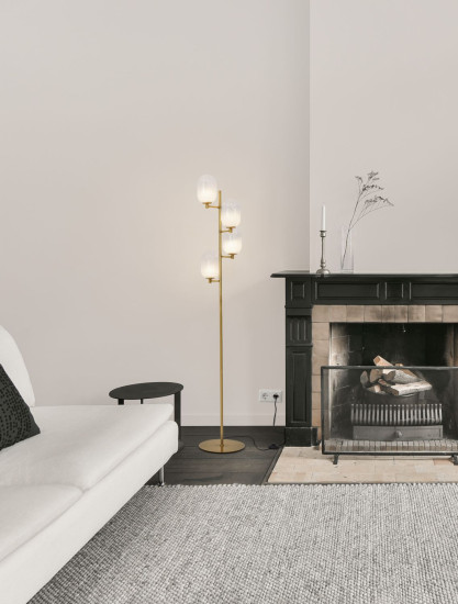 Nova Luce BALOR Stehlampe G9 4-fach Gold 28x52,8x165cm 9009248