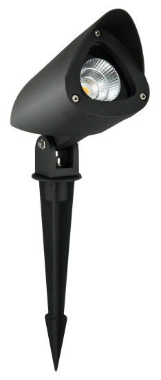 Nova Luce INSIDE LED Spießleuchte Schwarz 3W IP65 Warmweiss 4,5x9x21-26cm 9010001