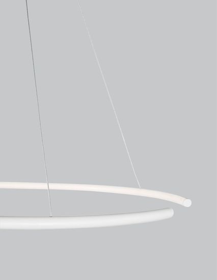 Nova Luce BREDA LED Pendelleuchte Weiß 30W Warmweiss 200x70cm 9010021