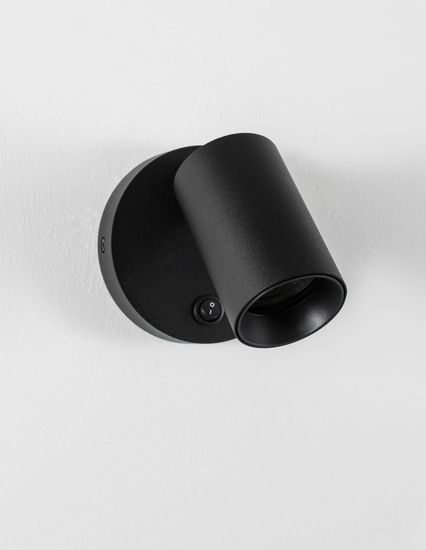 Nova Luce NET Wandleuchte GU10 Schwarz 10,5x5,7cm dimmbar 9011922