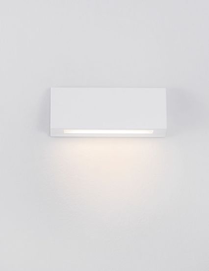 Nova Luce LIV LED Wandleuchte Weiß 3,5W IP54 Warmweiss 13x3x5,5cm 9018061