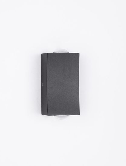 Nova Luce DEWEI LED Wandleuchte Schwarz 2x2W IP54 Warmweiss 5x4x9cm 9026117