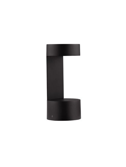 Nova Luce TALA LED Sockelleuchte Schwarz 9W IP54 Warmweiss 9x9x19,5cm 9026121