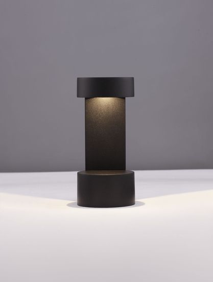 Nova Luce TALA LED Sockelleuchte Schwarz 9W IP54 Warmweiss 9x9x19,5cm 9026121