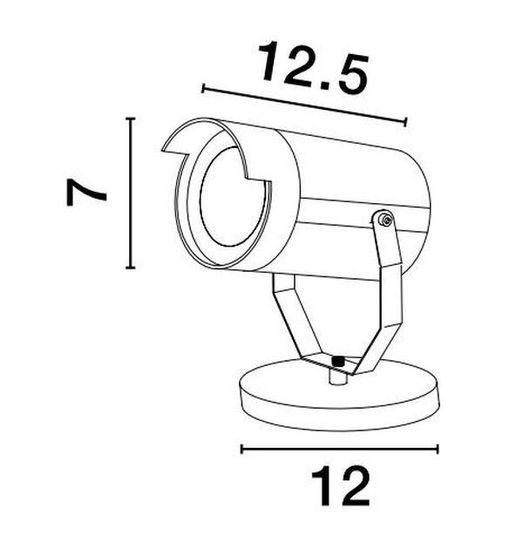 Nova Luce KIMIKO Wandleuchte GU10 Schwarz 10W IP54 7x12,5cm dimmbar 9026126