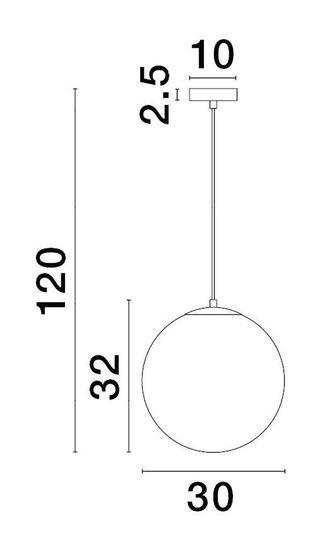 Nova Luce VITA Pendelleuchte E27 Gold 120x30cm dimmbar 9028836