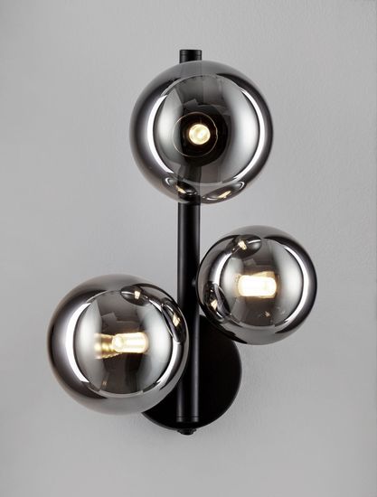 Nova Luce ODILLIA Wandleuchte G9 3-fach Schwarz 23,1x19x32cm dimmbar 9028861