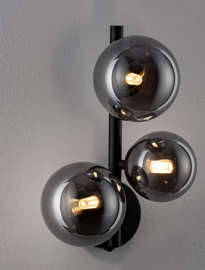 Nova Luce ODILLIA Wandleuchte G9 3-fach Schwarz 23,1x19x32cm dimmbar 9028861