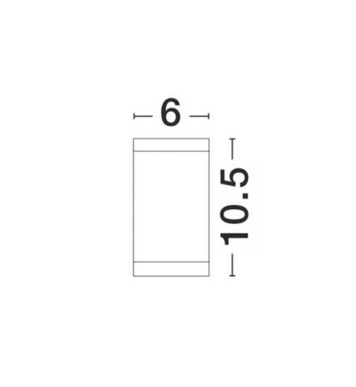 Nova Luce CERISE Deckenleuchte GU10 Weiß 7W IP54 6x6x10,5cm dimmbar 9040021