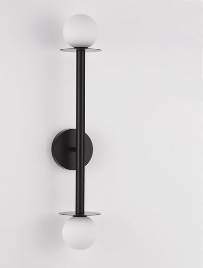 Nova Luce PIELO Wandleuchte G9 2-fach Schwarz 12x14x67cm dimmbar 9043317