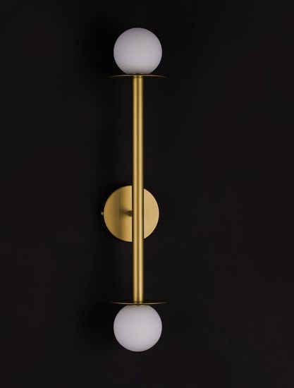 Nova Luce PIELO Wandleuchte G9 2-fach Gold 12x14x67cm dimmbar 9043319