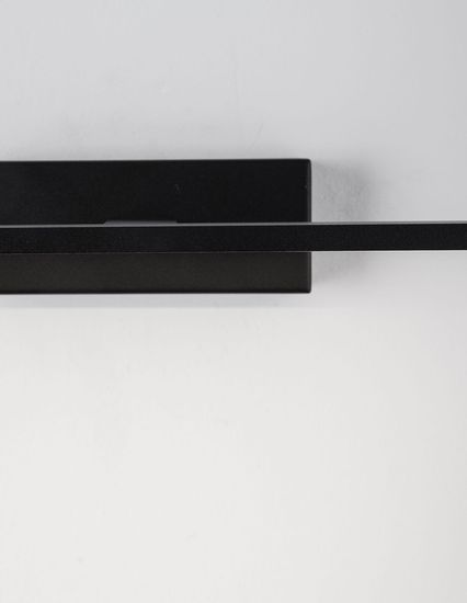 Nova Luce MONDRIAN LED Wandleuchte Schwarz 12W IP44 Warmweiss 41,5x14x6cm 9053122