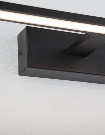 Nova Luce MONDRIAN LED Wandleuchte Schwarz 12W IP44 Warmweiss 41,5x14x6cm 9053122