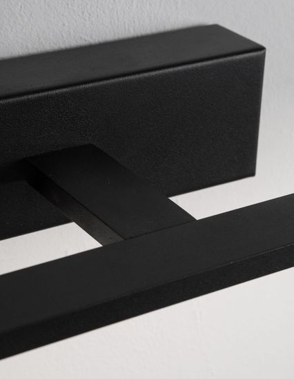 Nova Luce MONDRIAN LED Wandleuchte Schwarz 20W IP44 Warmweiss 62x14x6cm 9053202