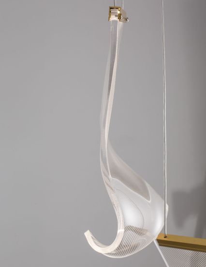 Nova Luce SIDERNO LED Pendelleuchte Gold 16W Warmweiss 150x28cm 9054441