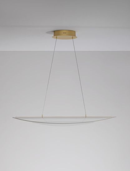 Nova Luce AGOS LED Pendelleuchte Gold 32W Warmweiss 95x56x150cm dimmbar 9054450