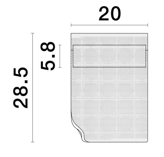 Nova Luce AGOS LED Wandleuchte Gold 6W Warmweiss 20x7,4x28,5cm 9054454
